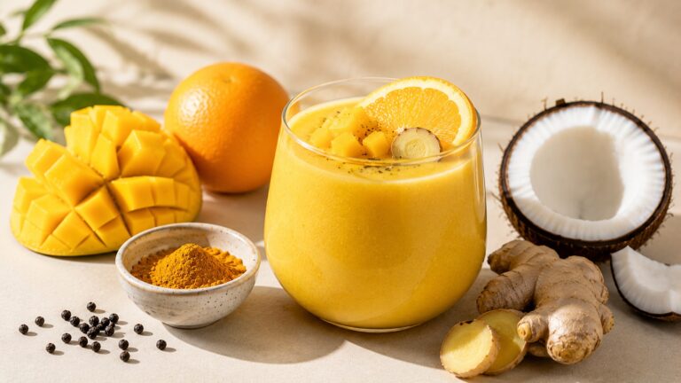 Mangós smoothie naranccsal és gyömbérrel