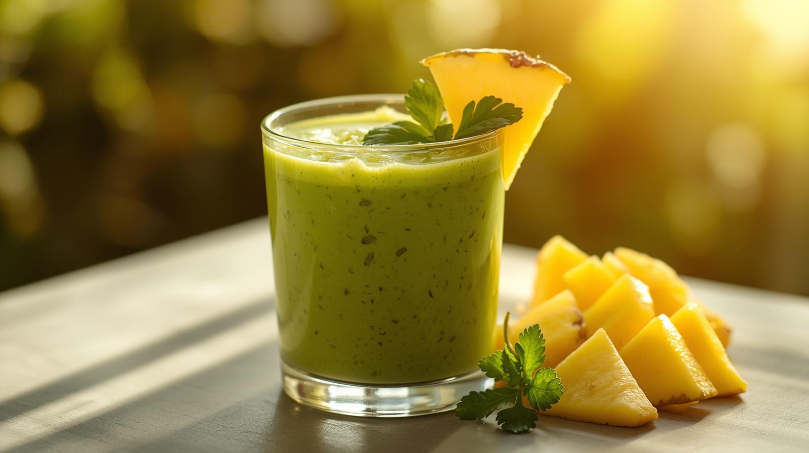 petrezselyemmel-es-moringaval-smoothie-mellette-mango-es-ananasz-vidam-napfeny-reggel