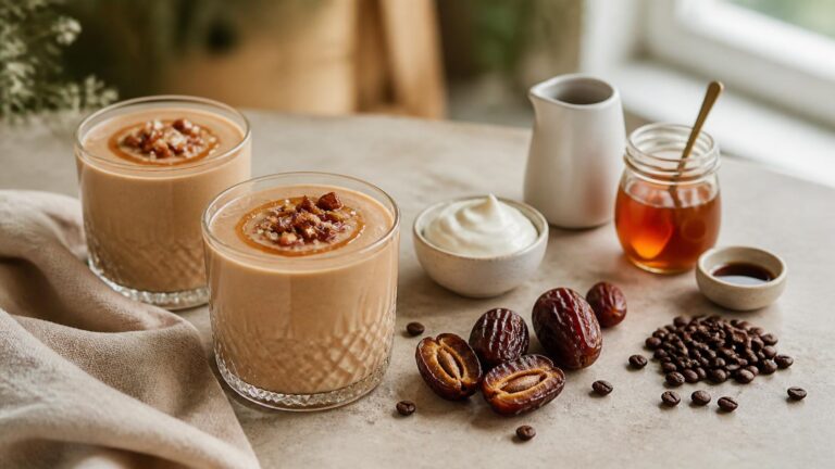 Datolyás karamell kávé smoothie