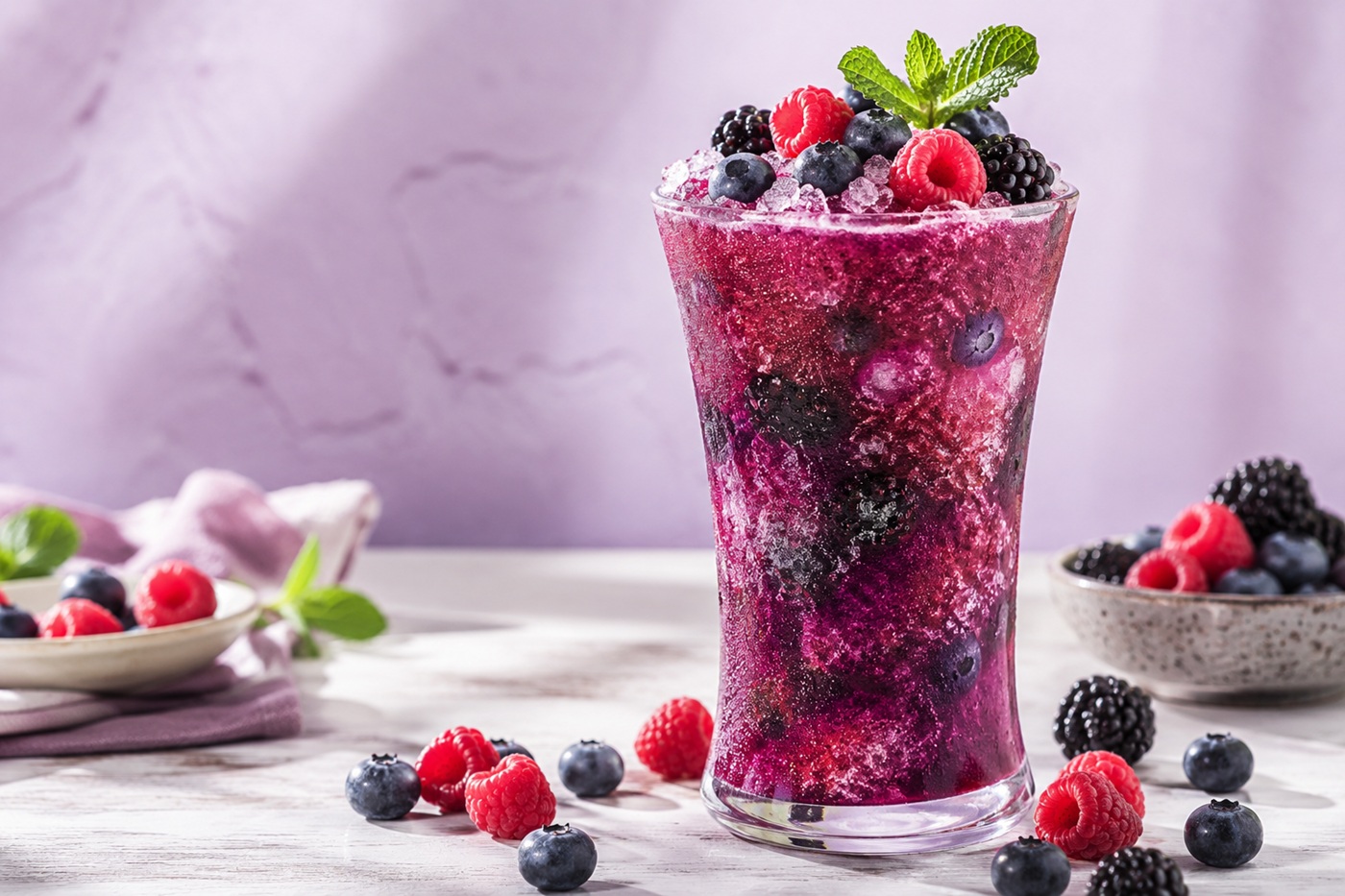 Erdeigyümölcsös slushie