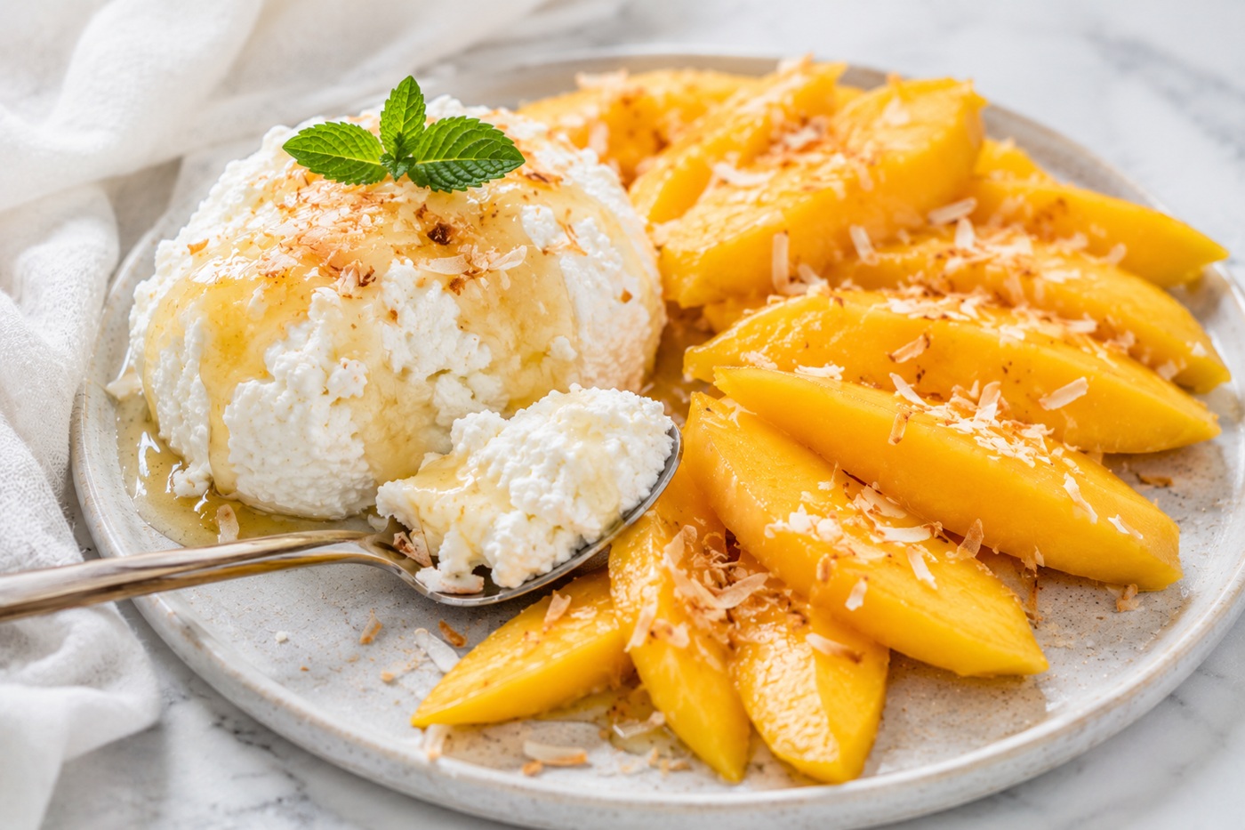 Ricotta és mangó