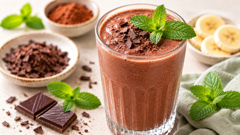 Mentás csokoládés smoothie