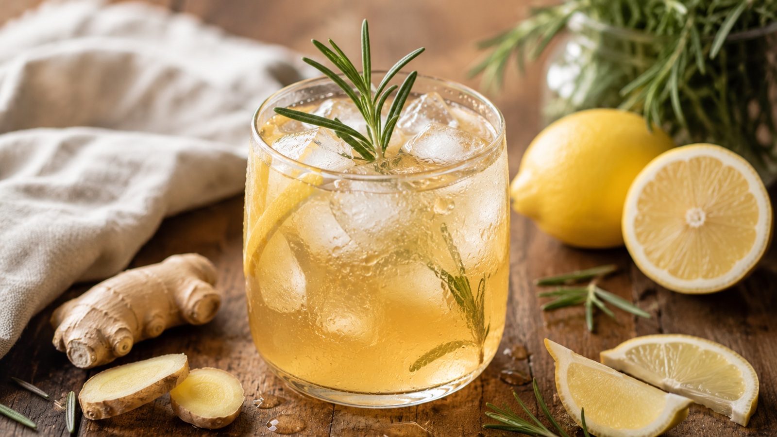 Rozmaringos gyömbéres limonádé